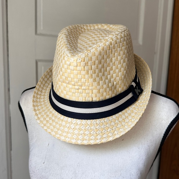 Kenny K. Stingy Brim Toyo Straw Fedora Hat Straw Paper Neutral Sz Large NWOT - Picture 15 of 16